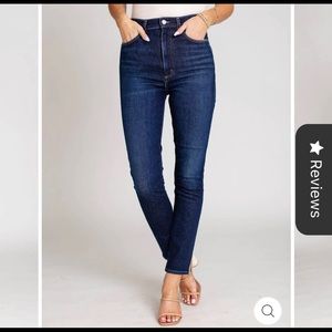 Agolde super high rise pinch waist skinny jeans in ovation - size 26